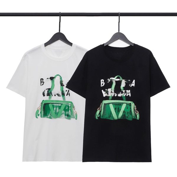 T-shirt moda uomo e donna Designer Bv Marchio famoso Bottegavenetatops Triangolo Fshion Camicie Ven High New Green Lace Up Manica corta Design ampio Senso Ycj7