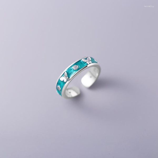 Обручальные кольца панк винтажный кольцо бабочки для женщин Мужчины Регулируемые размеры геометрические изысканные творческие украшения