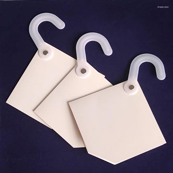 Ganchos swatch header cabide com rebites suporte de amostras de tecido para material de couro têxtil gancho de exibição de cartão de papel