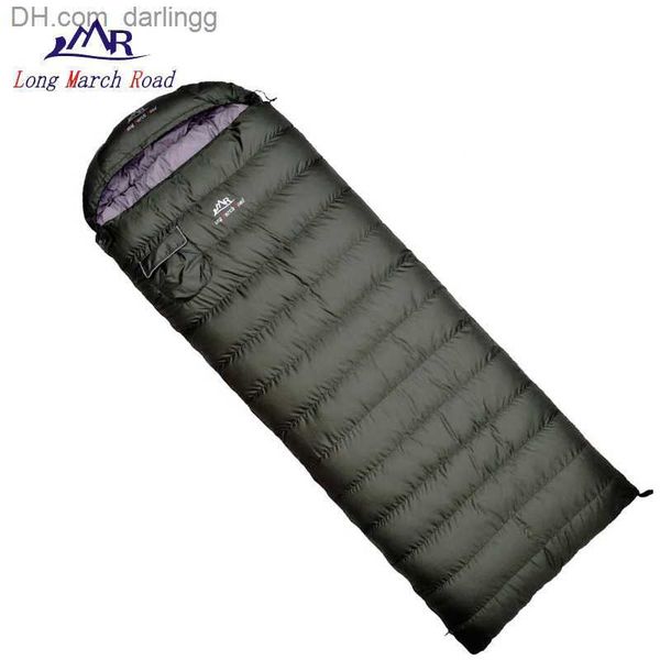 LMR Saco de Dormir Militar Duck Down Camping Exército Marinha Saco de Dormir Ultraleve 600g 800g 1000g 1200g Envelope À Prova D 'Água Q230828