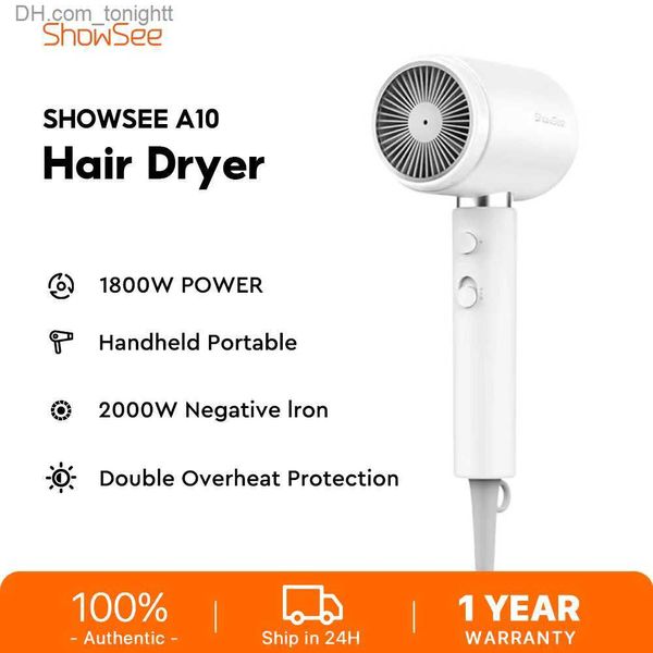 ShowSee Haartrockner A10 Negativ-Ionen-Haarpflege-Professional Quick Dry 55C Constant Temp Hair Blower Q230828