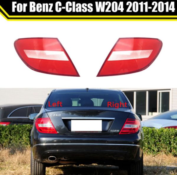 Per Benz Classe C W204 2011-2014 Lampada posteriore Coperchio della lampada di coda Fanale posteriore Lampada Borsette Maschera Sostituisci Auto Paralume originale