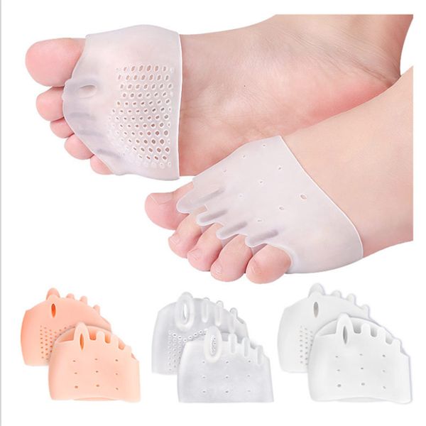 Acessórios de peças de sapato 1 par osso ortopédico joanete correção pedicure silicone hálux valgus corretor chaves dedos separador pés ferramenta de cuidados 230826