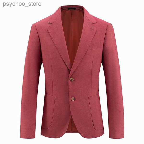 Primavera / Verão Fino Prom Blazer Japonês Casual Slim Fit Homens Terno Casaco Vestido de Casamento Melhor Homem Desgaste Jantar Festa Jaqueta Apenas S-2XL Q230828