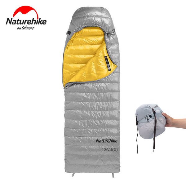 Schlafsäcke CW400 Tasche Winter Leichte Gänsedaunen Ultraleicht Wasserdicht Wandern Camping Quilt 230826