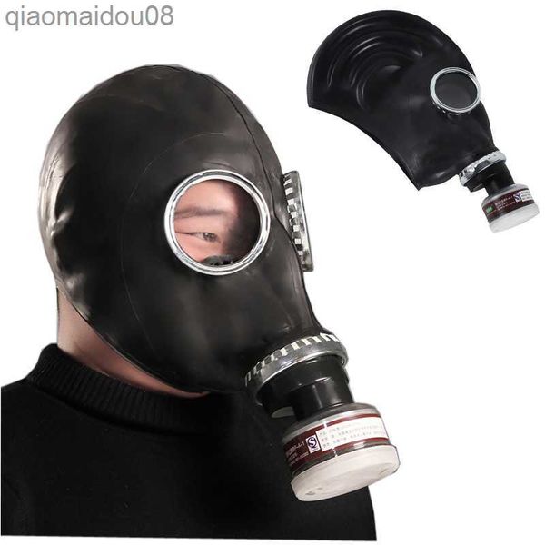 Защитная одежда 4001 Промышленная безопасность Полноцелевая газовая маска Химическая дыхательная маска для краски пыли для дыхания безопасности с соединительной трубкой HKD230826