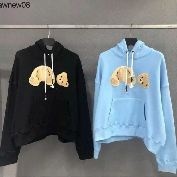 Mens Fashion Designer Hoodies Broken Bear Moletom Palms Angels Hoodie Teddy Bear Trendy Terry Explosion Sweater Estilo Homens e Mulheres Tamanho Asiático S-XL S1Gz #