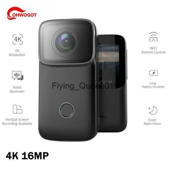 Câmera de ação C200 Plus 4K 16MP WiFi NTK96660 GYRO Anti Shake Night Vision 5M Corpo à prova d'água DV Sports Webcam portátil HKD230828 HKD230828