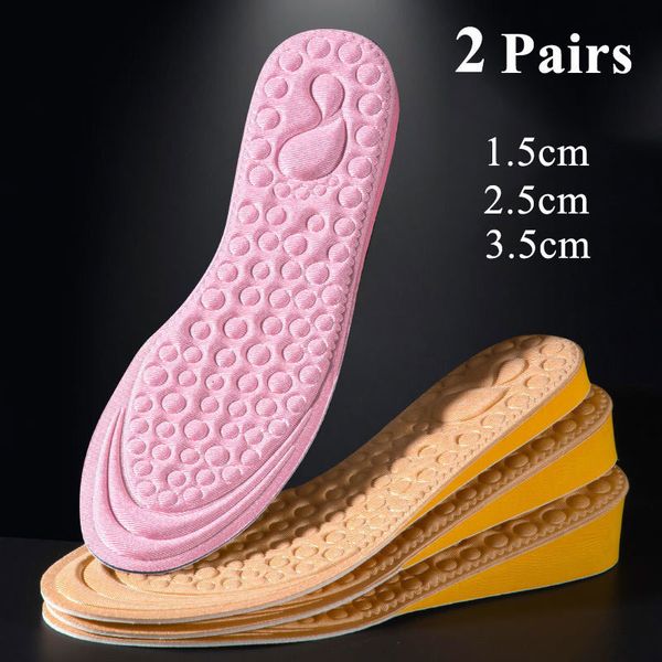 Schuhteile Zubehör 2 Paar unsichtbare Höhenerhöhung Schuheinlagen Memory Foam Pad Männer Frauen Innensohleneinsätze Kissen Erhöhung Einlegesohle 230826