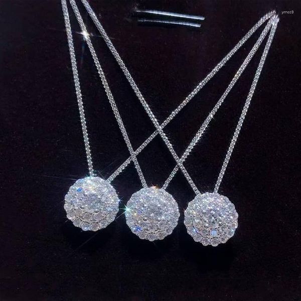Colares de pingente colar feminino luxo gelado fora zircão cor prata gargantilha corrente presente do dia dos namorados jóias femininas atacado kcn099