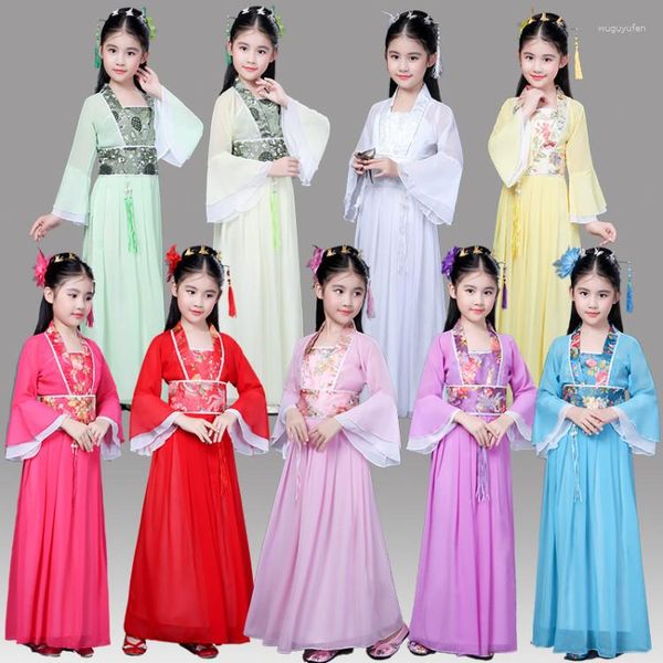 Stage Wear 2023 Costume da ragazza di Halloween per principessa delle sette fate del vecchio abito cinese Guzheng