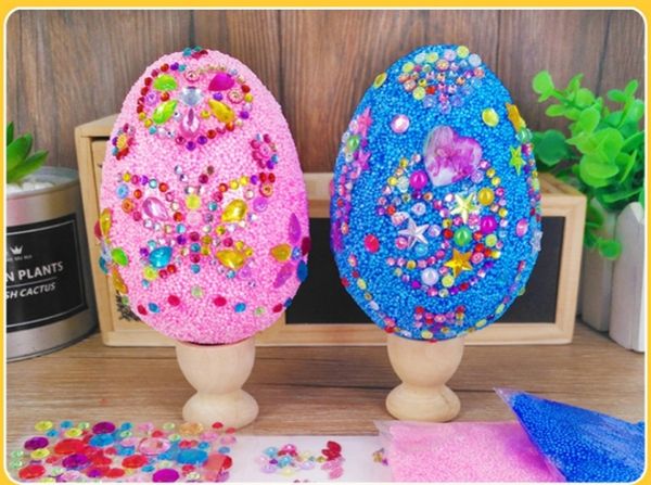 Uovo Finto 5 Pezzi Kit Di Decorazione Uovo Di Pasqua In Plastica Per Bambini Giocattolo Creativo Fai Da Te Pittura Creativa Di Uova Fiocco Di Neve Incolla Decorativo Artigianato Di Pasqua Per Bambini Regali Di Pasqua Per Ragazze