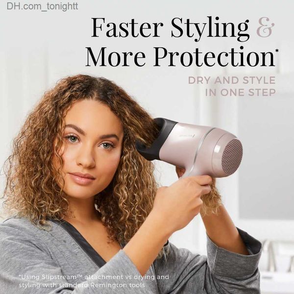 Secadores de cabelo Secador de cabelo Pro Wet2Style Secadores de cabelo iônicos cerâmicos roxos com 4 acessórios exclusivos Q230830