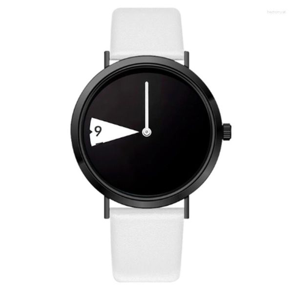 Relógios de pulso relógio de quartzo branco mulheres moda luxo criativo montre femme top marca relógios relógio de couro