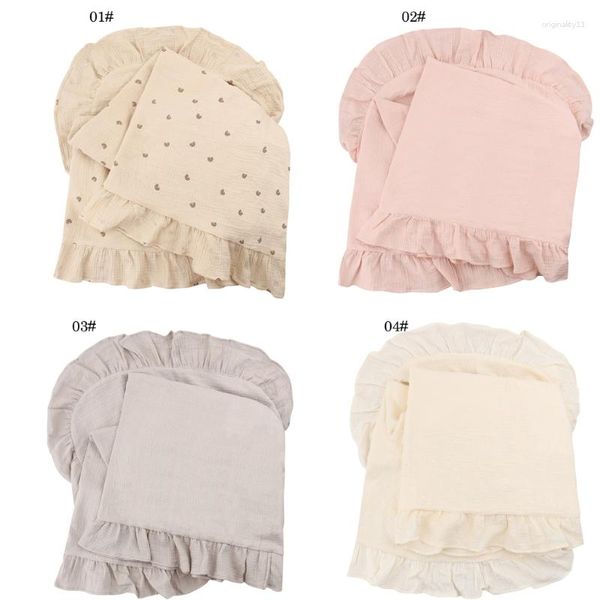 Battaniye 140x140cm bebek muslin alıyor battaniye yumuşak pamuk kunesi sargı baskı uyku tulumu bebekler banyo havlu arabası kapağı
