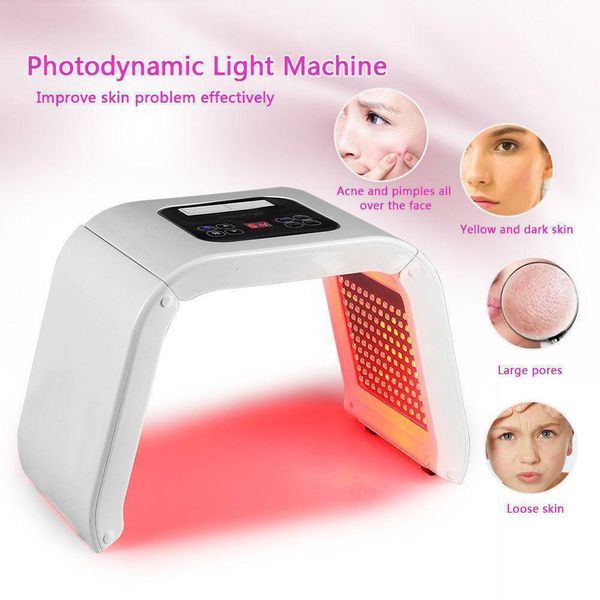 Dispositivi per la cura del viso 7 colori PDT LED P su maschera Terapia riscaldante Corpo SPA Macchina Rimozione lentiggine Antirughe Lifting Sbiancamento Ringiovanimento 230828