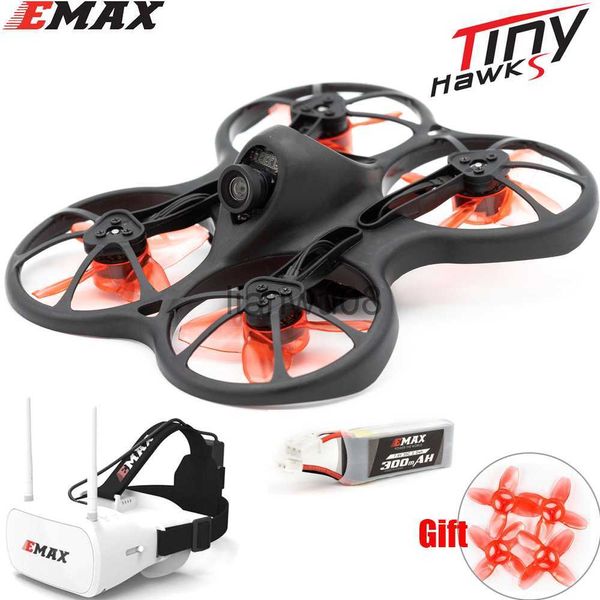 Elektrik/RC Hayvanlar Emax 2S Tinyhawk S Mini FPV Yarış Drone ile Kameralı 0802 15500KV Fırçasız Motor Desteği 12S Pil 58G FPV Gözlük RC Uçak