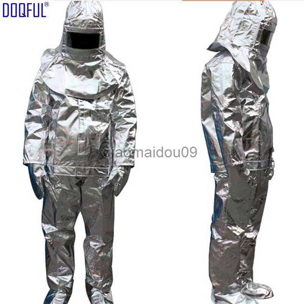 Roupas de proteção de alta qualidade, radiação térmica de 500 graus, resistente ao calor, traje aluminizado, roupas à prova de fogo, uniforme de bombeiro, alta temperatura, HKD230825