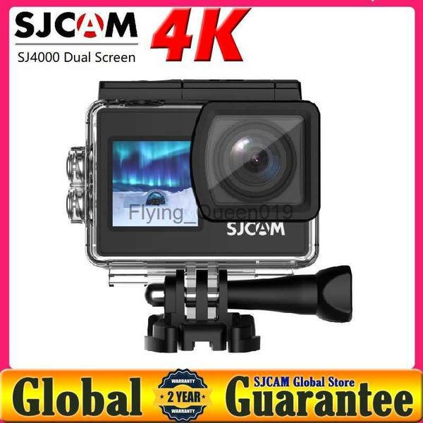 SJCAM Action Kamera SJ4000 Dual Screen 4K 30PFS WIFI Motorrad Fahrrad Helm Wasserdichte Cam Sport Video DV 4K Kameras HKD230828