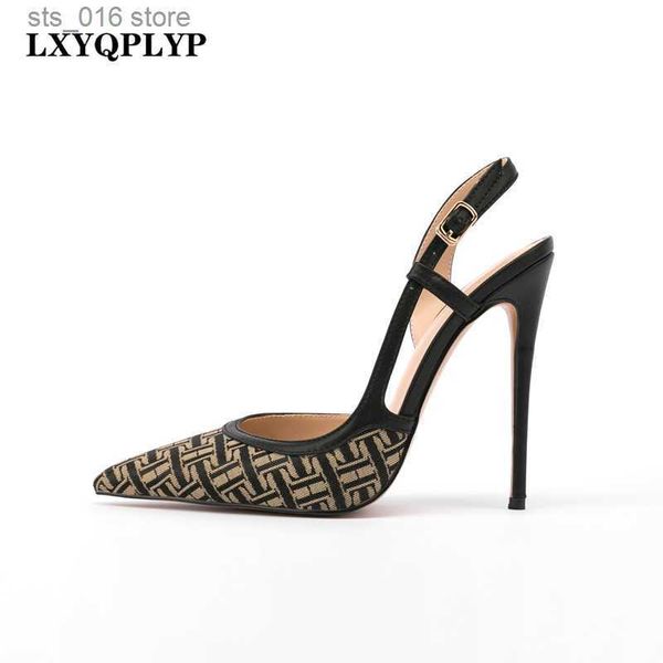 2024 Женское платье New European American Pointed Stiletto Baotou Fashion Ladies All-Match Syste Sandals Sandals Sondals and Summer T230828 A9040 SALS