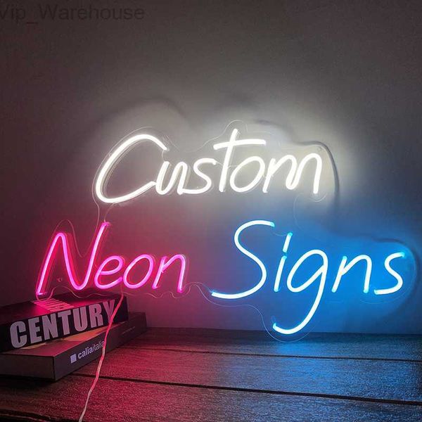 Insegna al neon personalizzata Insegna luminosa a LED Decorazione per festa di nozze Parete della stanza Luce al neon Insegna a led Personalizza regalo Compleanno Bar Decorazioni natalizie HKD230825