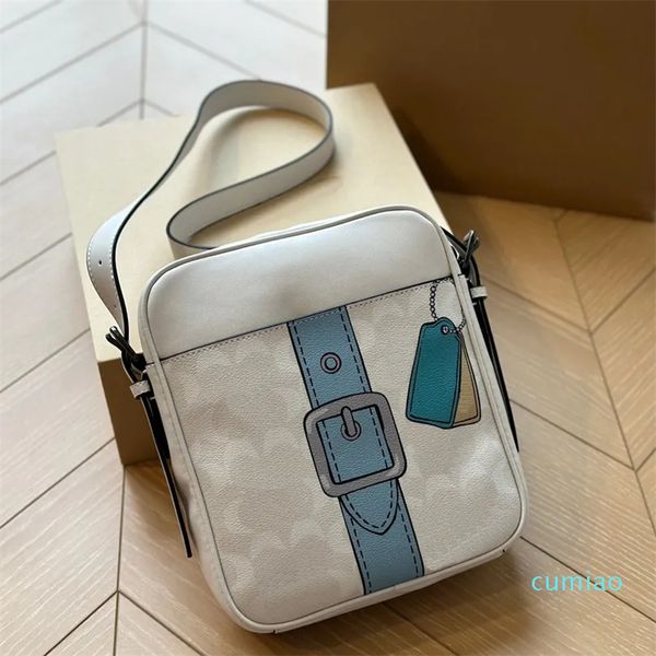 2023-Mens Messenger Bag Crossbody Borse firmate Borsa a tracolla Borsa da uomo New Luxurys Moda Classic Lettera Modello Borsa in pelle