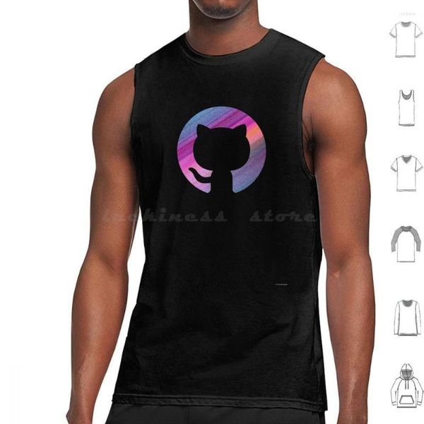 Herren-Tanktops, Github-Druck, Baumwolle, Webdesign, Entwicklung, Ux, Ui, Javascript-Codierung, Code-Programmierung