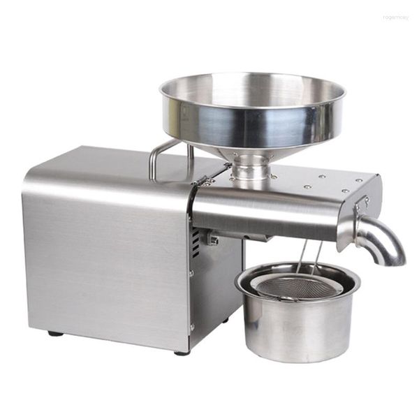 Prensa de óleo doméstica automática extrator de sementes de amendoim máquina fria 1500W (MAX)