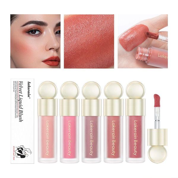 Blush Rare Liquid Veet Matte Blusher Face Pigment Lasting Beauty Natural Cream Cheek Tint Orange Peach Makeup Drop Delivery Health Dhuin