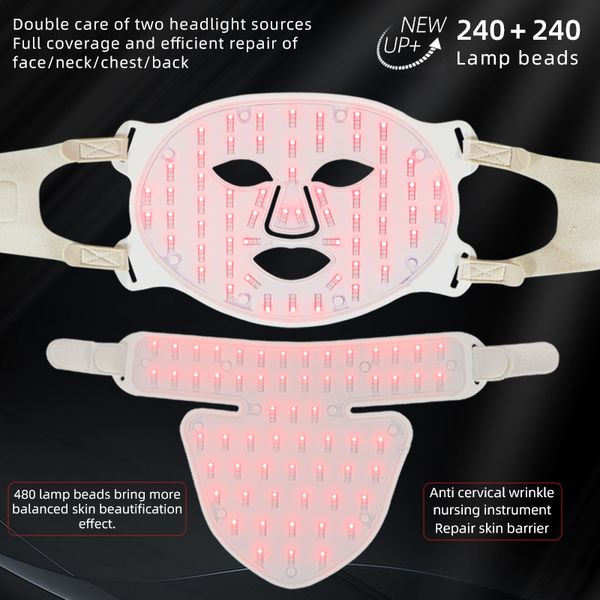 Dispositivi per la cura del viso Con maschera per gli occhi in silicone personalizzata 7 luci colorate Skin Beauty led 230828