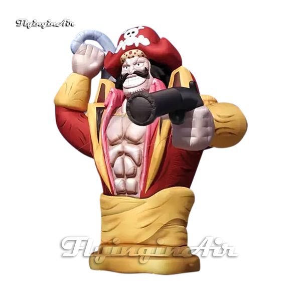 Meraviglioso grande gonfiabile Gol D Roger Il più grande capitano dei pirati personaggio dei cartoni animati Anime ONE PIECE Figure per eventi