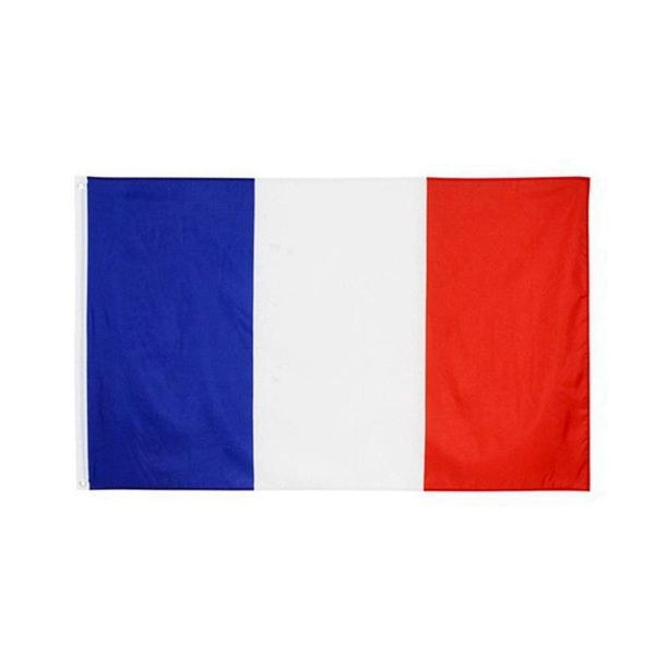 Banner bayrakları 50pcs 90x150cm fransa bayrak polyester baskılı Avrupa, Fransız ulusal ve pankartlarını asmak için 2 pirinç gromets ile dh6qr dh6qr