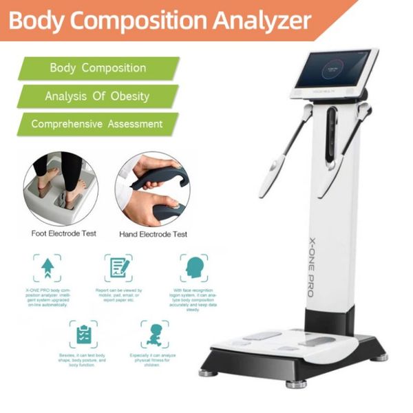 Máquina a laser para análise de elementos do corpo automático, balança manual de pesagem, cuidados de beleza, redução de peso, analisador de composição