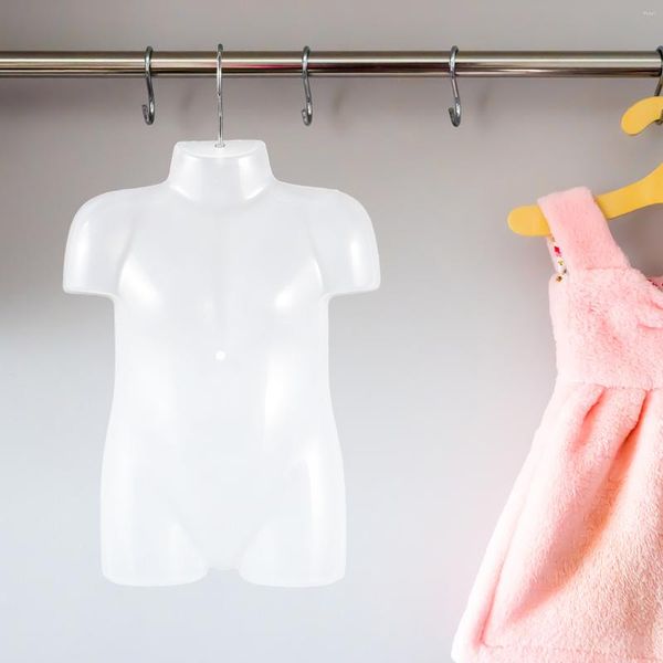 Sacos de armazenamento Manequim de plástico infantil pendurado roupas cabides maiô bebê modelo display corpo