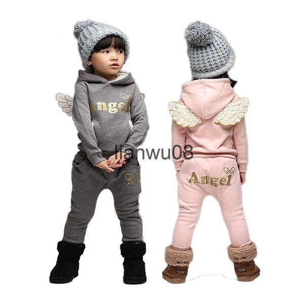 Комплекты одежды Vtree Children Clothing Set Fleece Спортивный костюм для мальчиков Зимний малыш костюмы для девочек Wings Kid