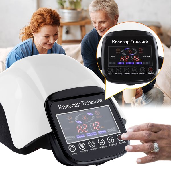 Beinmassagegeräte Elektrische Heizung Kniemassagegerät Luftdruck Vibration Infrarot Gelenkpolster Physiotherapie Instrument Schmerzlinderung Gesundheitswesen 230828