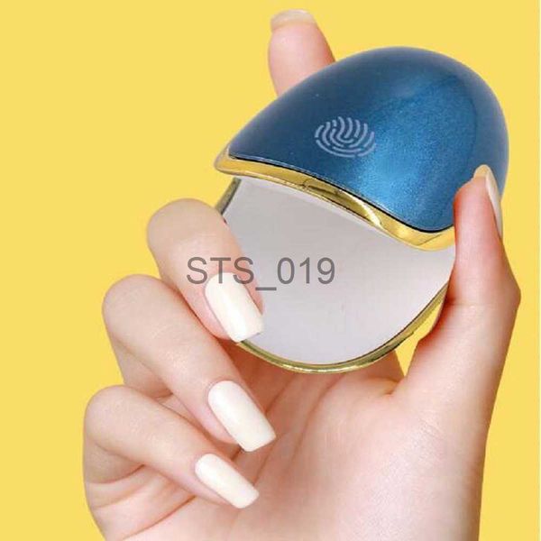 Secadores de unhas portátil mini secador de unhas tipo toque esmalte secador de ar esmalte cola ventilador portátil doméstico lâmpada de unhas máquina de secagem rápida x0828 x0829