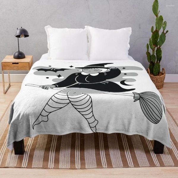 Одеяла, летящие в полночь аниме -постельное коврик