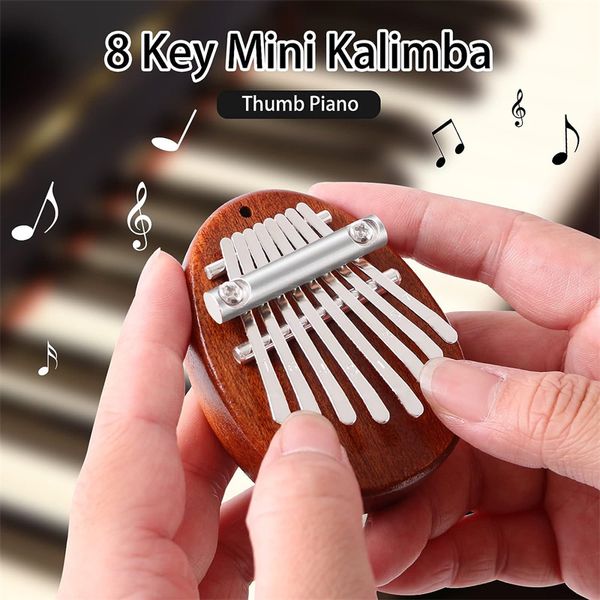 Деревянные дети 8 ключей мини -калиба для фортепиано пальцы пальцем для фортепианных аксессуаров выветрины изысканные украшения рождественские подарки для детей для детей для начинающих DHL