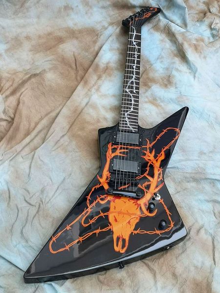 guitarra elétrica, James Hetfield Elk Skull, guitarra de qualidade.