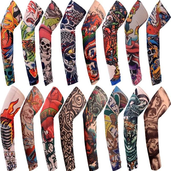 Bandanas 1pc Street Dövme Kol Kılıfları Güneş UV Koruma Kapağı Kesintisiz Açık Dış Mekan Binicilik Erkek Kadınlar İçin Güneş Koruyucu Glover