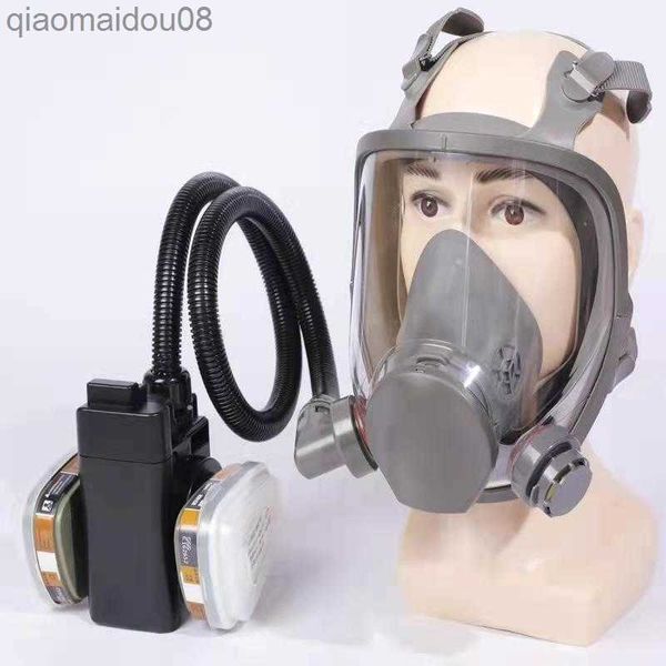 Roupas de proteção KBKR6800 Cabeça Máscara de Gás Ventilador Elétrico Pintura em Spray Polimento Decoração Capa para Resolver o Problema de Aperto HKD230826