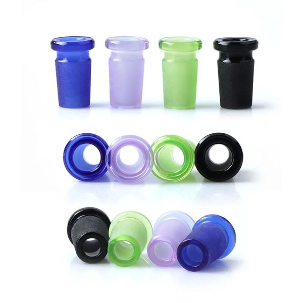 Acessórios para fumar Mini adaptador de conversão de vidro colorido com juntas fêmeas de 10mm-macho 14mm para bongos de vidro 23 LL