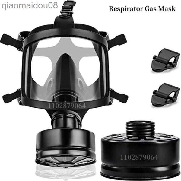 Vestuário de proteção Respirador químico filtro máscara autoescorvante Proteção contra poluição nuclear Máscara facial completa de gás MF14/87 Máscara de gás HKD230826