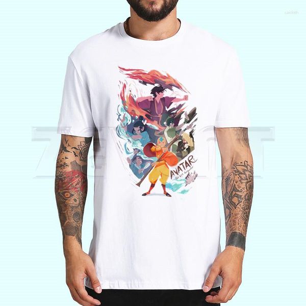 Camiseta masculina avatar o último mestre do ar manga curta legal camisa masculina verão moda engraçado camiseta