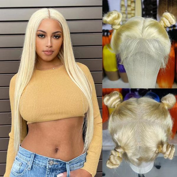 Peruca de renda completa loira mel reta t pré-selecionado ombre hd peruca frontal de renda transparente cabelo humano para mulheres cabelo remy