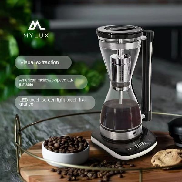 Manuelle Kaffeemühlen Vollhalbautomatische Maschine Haushalt Kleine Sanduhr Kanne Siphon American Allinone Electric Mocha 230828