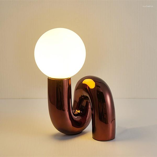 Настольные лампы современный светодиодный стеклянный шар.