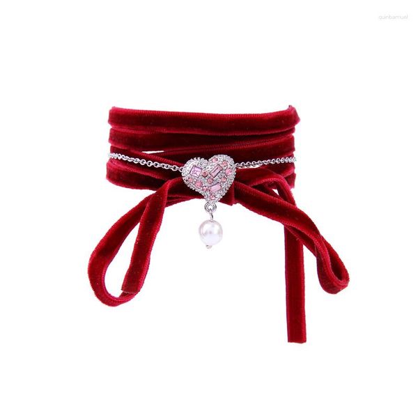 Связанные браслеты SL00355C 2023 Летние ювелирные украшения красные бархатные мощные веревки браслет для женщин для женщин праздничные аксессуары