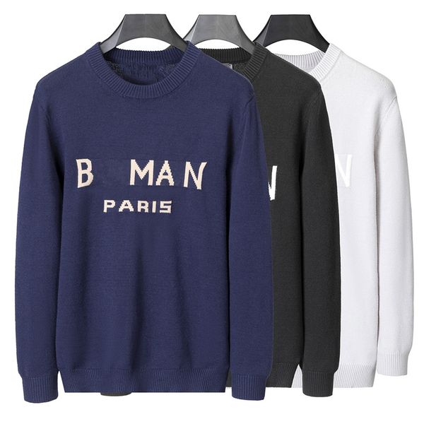 Мужской модный свитер мужчина дизайнерский дизайнерский капюшона повседневная пуловер